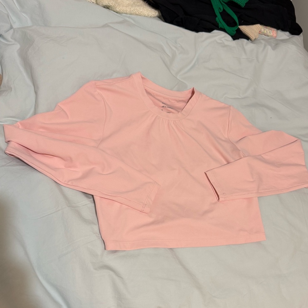 All in motion cropped ribbed long sleeve